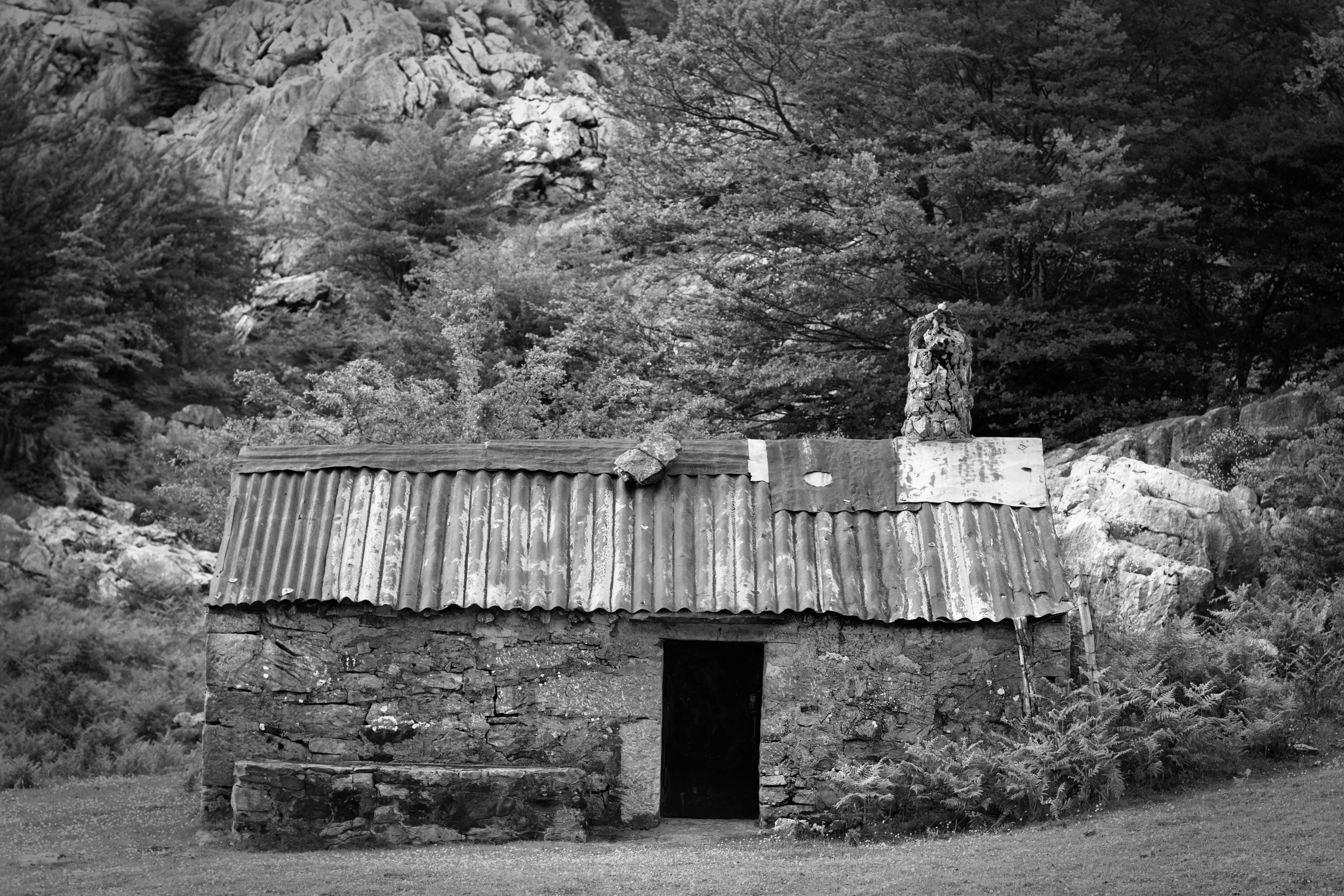 Chalets de lujo: antiguamente, las casas de los pastores eran de madera. Hoy existen de piedra y las hay provistas de luz y agua potable.